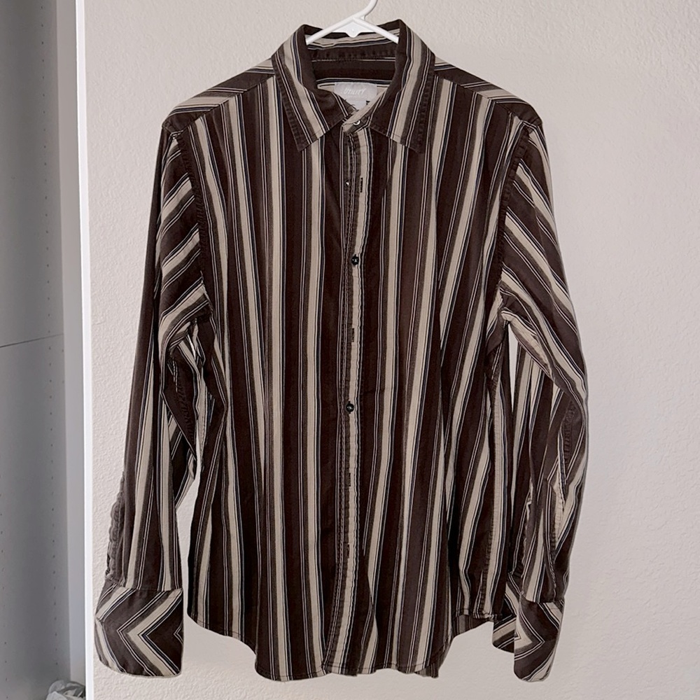Brand: Utility. Brown long sleeve shirt. Size: L